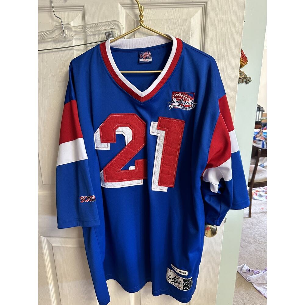 Vtg Southpole Hockey Jersey All Player Collect 2xl Xxl Blue Embroidered Y2k 54w